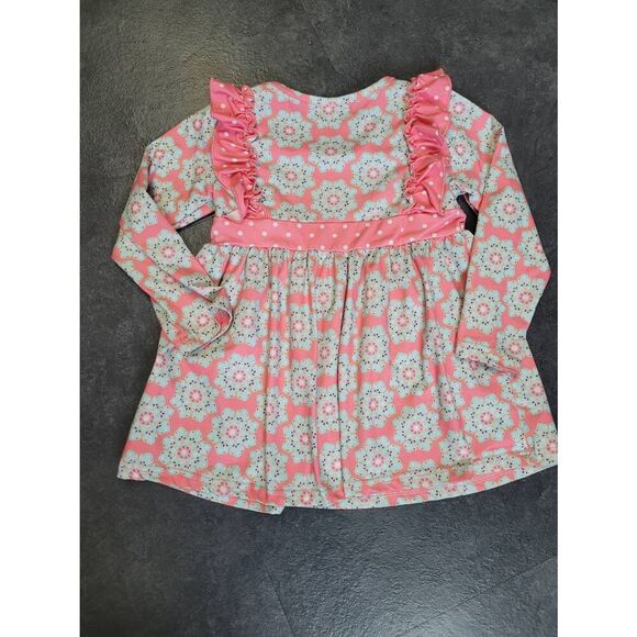 Pete and Lucy Pink Bohemian Long Sleeve Pant Set, Girls Size 5 - Picture 4 of 6